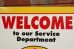 画像3: dp-191101-28 Pennzoil / 1990's W-side Plastic Sign "WELCOME"