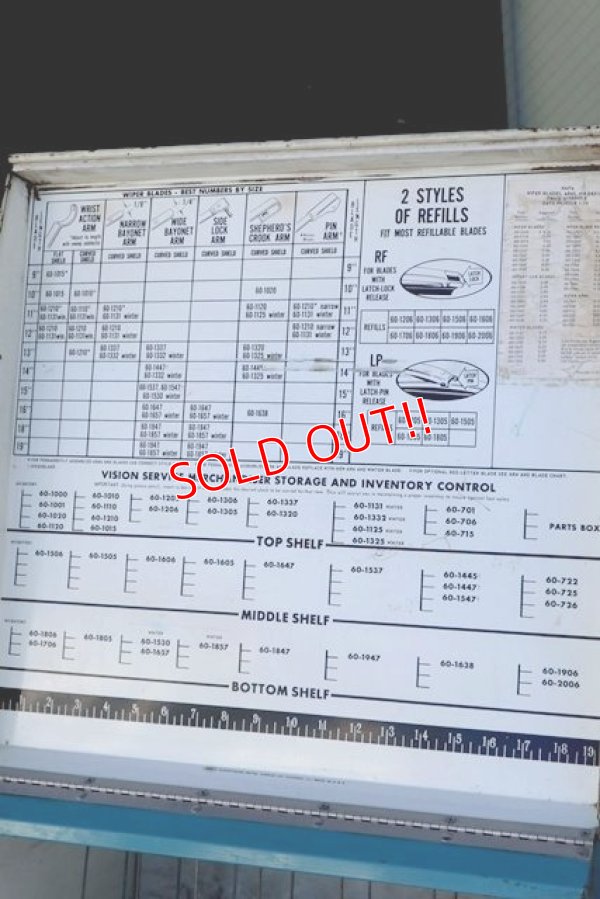 画像10: dp-191101-16 NAPA / 1960's Wiper Blades Cabinet