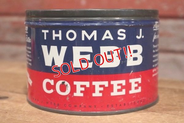 画像1: dp-191201-21 THOMAS J.WEBB COFFEE / Vintage Can