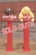 ct-191201-25 PEZ Boy & Girl / 1990's PEZ Dispenser set of 2