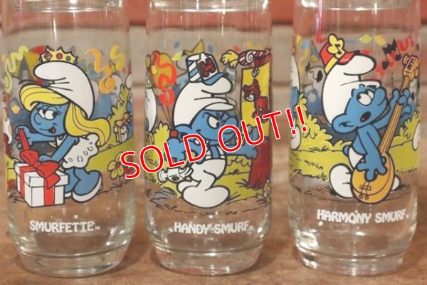 画像3: gs-191201-01 Smurfs / Hardee's 1983 Promotion Glass Complete Set