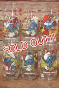 gs-191201-01 Smurfs / Hardee's 1983 Promotion Glass Complete Set