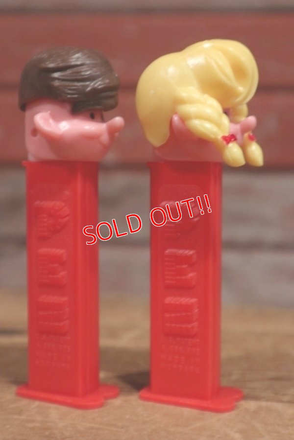 画像4: ct-191201-25 PEZ Boy & Girl / 1990's PEZ Dispenser set of 2