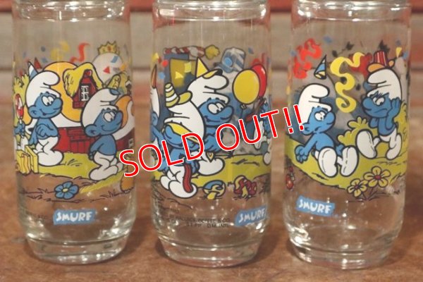 画像5: gs-191201-01 Smurfs / Hardee's 1983 Promotion Glass Complete Set