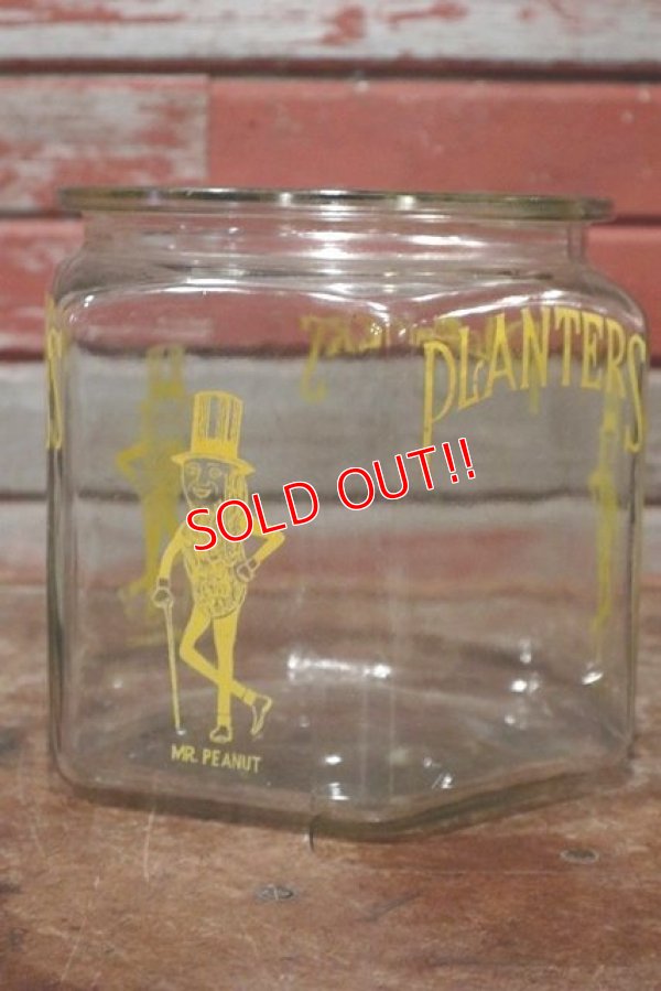 画像1: dp-191201-50 PLANTERS / MR.PEANUT 1930's-1940's Glass Jar