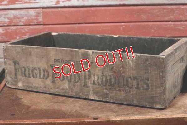 画像1: dp-191201-13 Frigid Food Products / Vintage Wood Box 