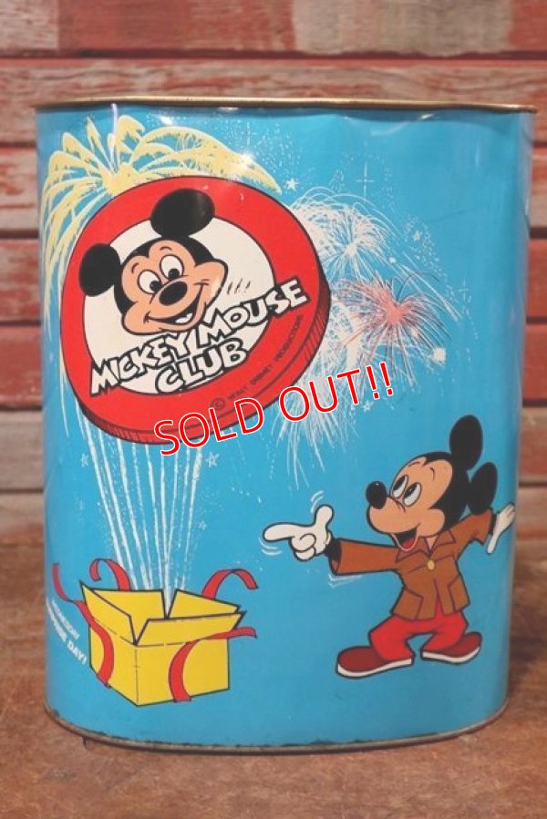 画像1: ct-191211-35 Mickey Mouse Club / Cheinco 1970's Trash Box