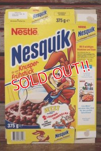 ct-191211-52 Nestlé / Quik Bunny 1990's Nesquik Cereal Box