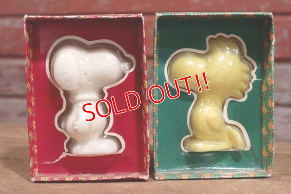 画像1: ct-120523-71 Snoopy & Woodstock / 1970's Soap Set