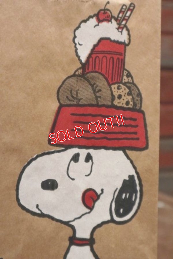 画像2: ct-191211-31 Snoopy / 1980's Paper Lunch Bags