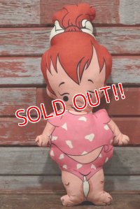 ct-191211-03 Pebbles Flintstone / 1960's-1970's Rag Doll