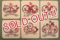 ct-200101-28 【PRICE DOWN!!】Budweiser / BUD MAN 1970's-1980's Coaster Set