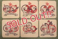 ct-200101-28 【PRICE DOWN!!】Budweiser / BUD MAN 1970's-1980's Coaster Set