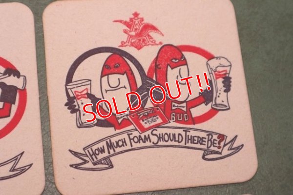 画像4: ct-200101-28 【PRICE DOWN!!】Budweiser / BUD MAN 1970's-1980's Coaster Set