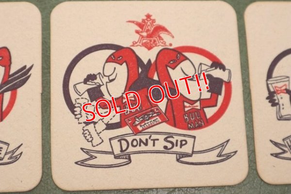 画像3: ct-200101-28 【PRICE DOWN!!】Budweiser / BUD MAN 1970's-1980's Coaster Set