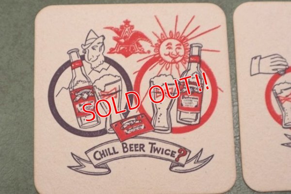 画像7: ct-200101-28 【PRICE DOWN!!】Budweiser / BUD MAN 1970's-1980's Coaster Set