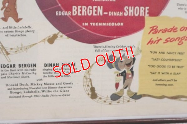 画像6: ct-200101-51 Walt Disney's / Fun and Fancy Free 1940's Advertisement