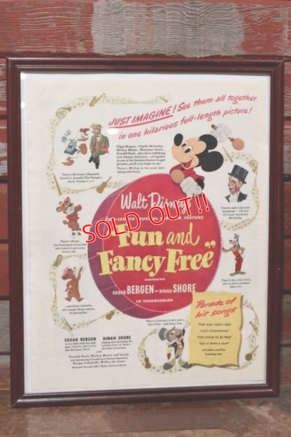 画像1: ct-200101-51 Walt Disney's / Fun and Fancy Free 1940's Advertisement