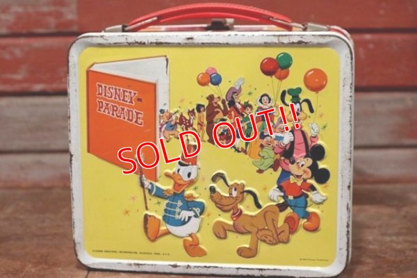 画像1: ct-191211-36 Disney on Parade / ALADDIN 1960's Metal Lunch Box