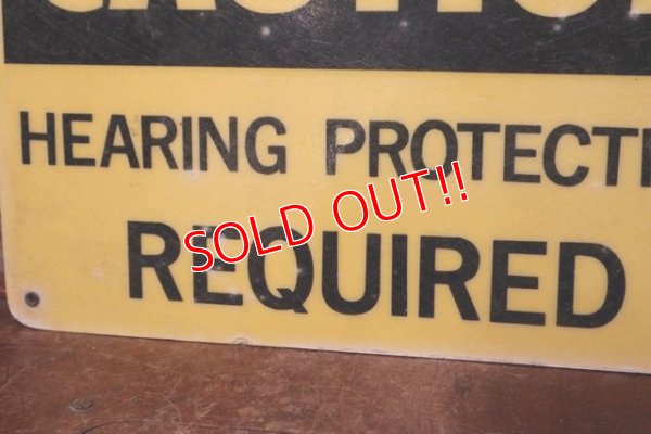 画像4: dp-200101-09 CAUTION / HEARING PROTECTION REQUIRED Sign