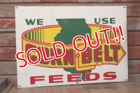 dp-200101-18 CORN BELT FEEDS / Vintage Steel Sign