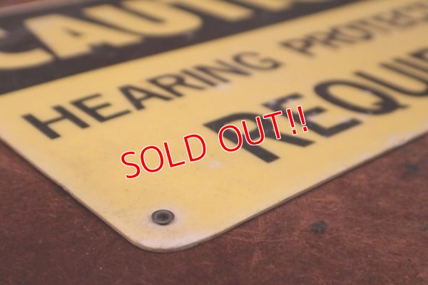 画像5: dp-200101-09 CAUTION / HEARING PROTECTION REQUIRED Sign