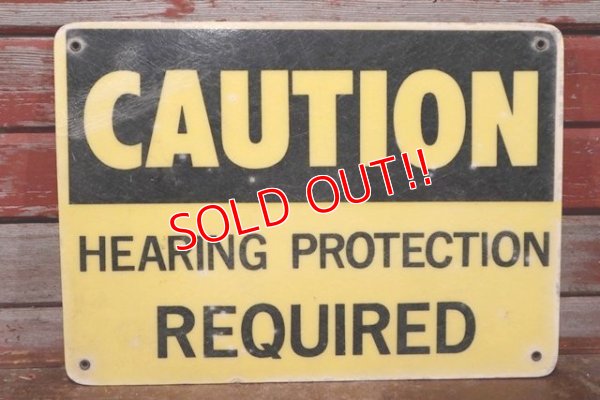 画像1: dp-200101-09 CAUTION / HEARING PROTECTION REQUIRED Sign