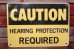 画像1: dp-200101-09 CAUTION / HEARING PROTECTION REQUIRED Sign (1)