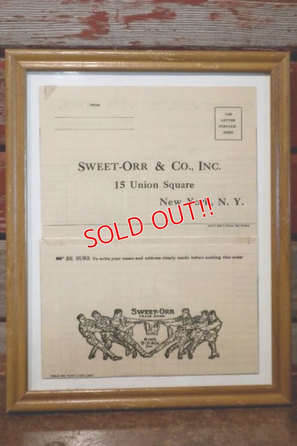 画像1: dp-200101-31 SWEET-ORR / 1920's Order Sheet