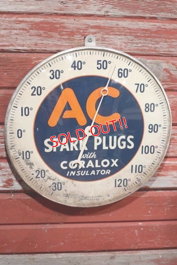 画像1: nt-200130-01 AC Spark Plugs / 1940's-early 1950's Thermometer
