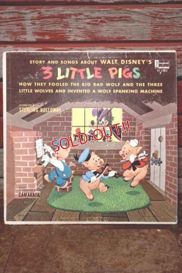 画像1: ct-191211-69 3 LITTLE PIGS / 1960's Record