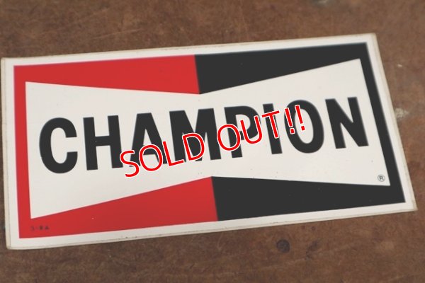 画像1: dp-200201-09 CHAMPION / 1970's Sticker L