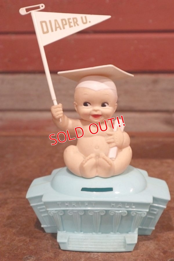 画像1: ct-200201-01 DIAPER UNIVERSITY / 1970's Plastic Coin Bank