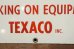 画像4: dp-200201-14 TEXACO / Vintage "WARNING" Sign