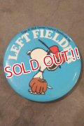 ct-200201-40 Snoopy / 1970's Pinback "LEFT FIELDER"