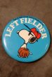 画像1: ct-200201-40 Snoopy / 1970's Pinback "LEFT FIELDER" (1)