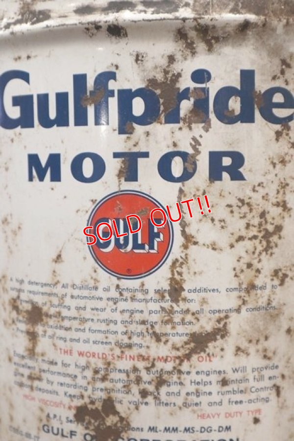 画像4: dp-200201-25 Gulfpride / 1960's 5 Gallons Motor Oil Can