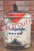 dp-200201-25 Gulfpride / 1960's 5 Gallons Motor Oil Can
