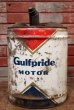 画像1: dp-200201-25 Gulfpride / 1960's 5 Gallons Motor Oil Can (1)