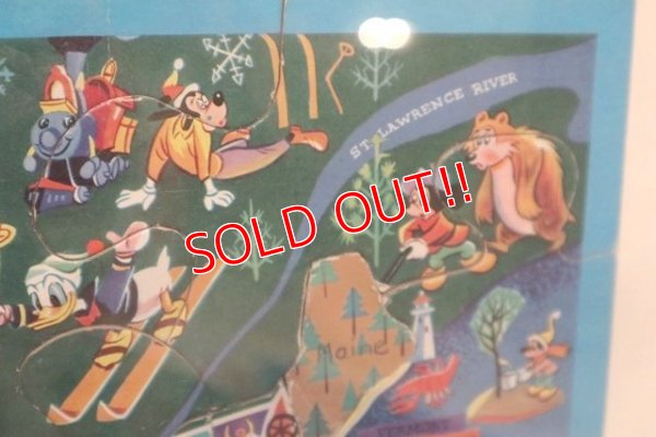 画像7: ct-200101-53 Walt Disney's / 1960's Pictorial Map Puzzle