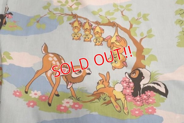 画像6: ct-200201-74 Bambi / 1970's Flat Sheet (Twin)