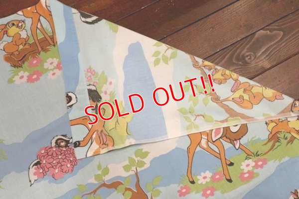 画像8: ct-200201-74 Bambi / 1970's Flat Sheet (Twin)