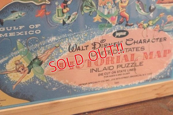 画像4: ct-200101-53 Walt Disney's / 1960's Pictorial Map Puzzle