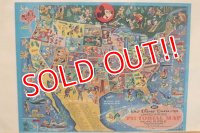 ct-200101-53 Walt Disney's / 1960's Pictorial Map Puzzle
