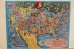 画像1: ct-200101-53 Walt Disney's / 1960's Pictorial Map Puzzle (1)