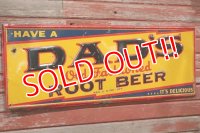 dp-190605-04 DAD'S ROOT BEER / 1950's Metal Sign
