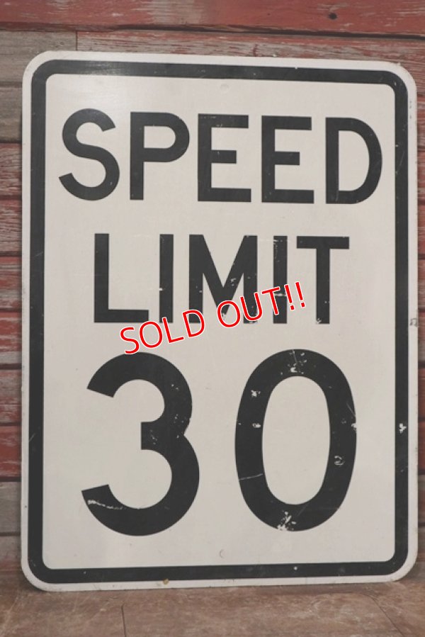 画像1: dp-200201-29 Road Sign "SPEED LIMIT 30 "