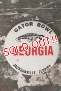 dp-200301-07 GATOR BOWL GEORGIA / Vintage College Pinback