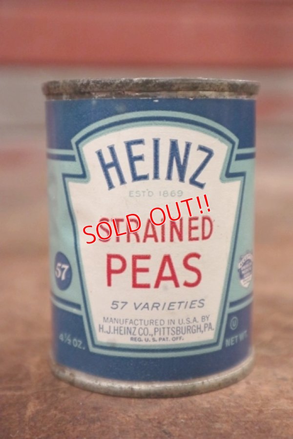 画像1: dp-200301-17 HEINZ / Vintage Strained Peas Can
