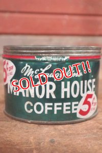 dp-200301-14 MANOR HOUSE COFFEE / Vintage Tin Can
